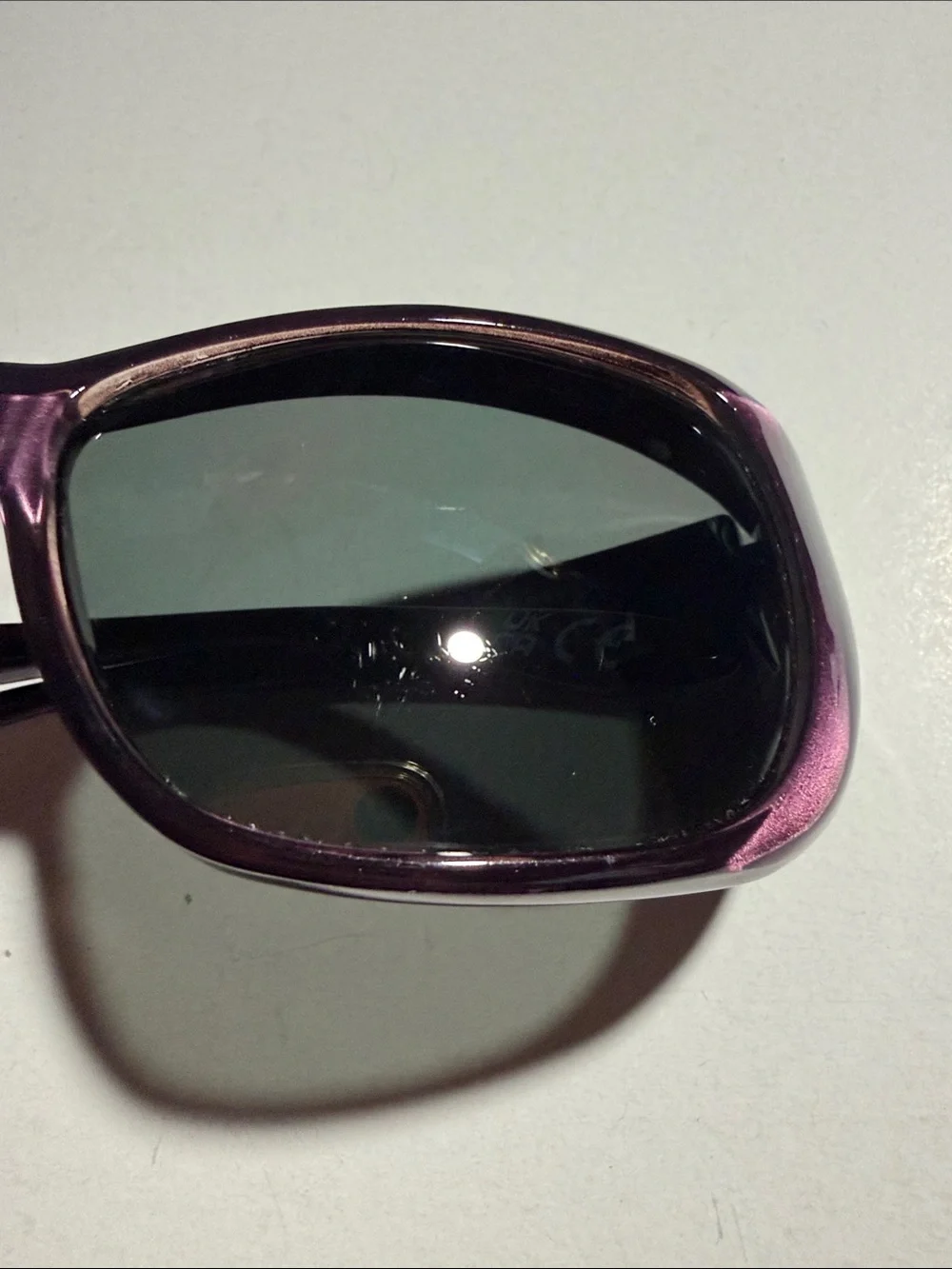 Polar Optics Polarized Fit Over Women's Sunglasses in Dark Purple